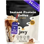 Javy Premium Instant Coffee - Protein Coffee - 24 Servings