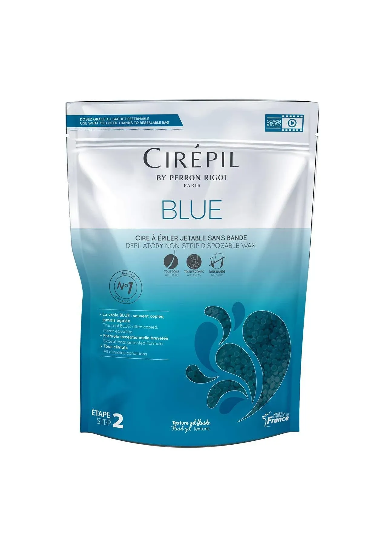 Cirepil - Blue - 400g / 14.11 oz Wax Beads Bag - All-Purpose &amp; Unscented - Perfe