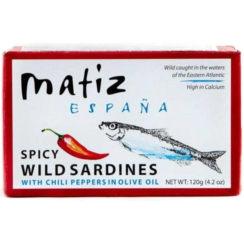 Matiz Gallego Wild Piri Piri Spicy Sardines in Olive Oil