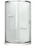 Ove Decors 31" Breeze Shower Kit with Glass Panels, Walls and Base