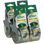 EZ Start Packaging Tape 4 Rolls with Dispensers 220 Yards Clear Packing Mailing