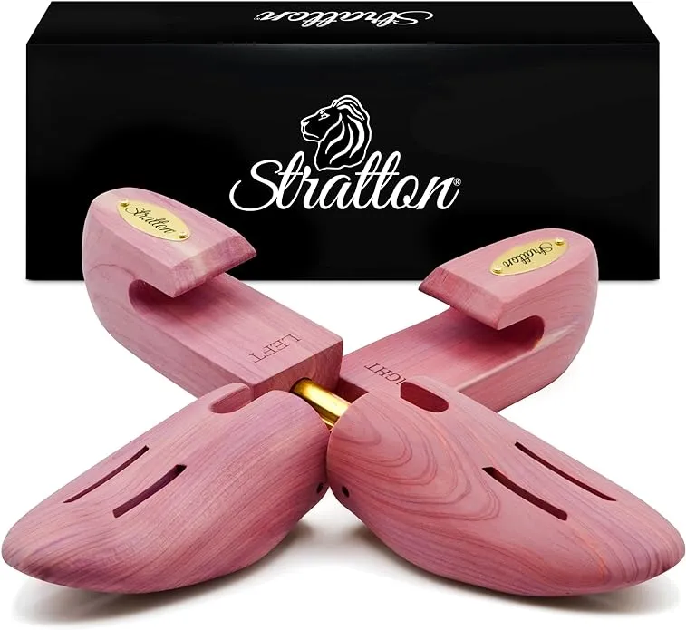 Stratton Cedar Shoe Trees for Men | Shoe Trees for Women, Shoe Trees for Sneakers, Shoe Widener, Shoe Shaper | Grown in USA