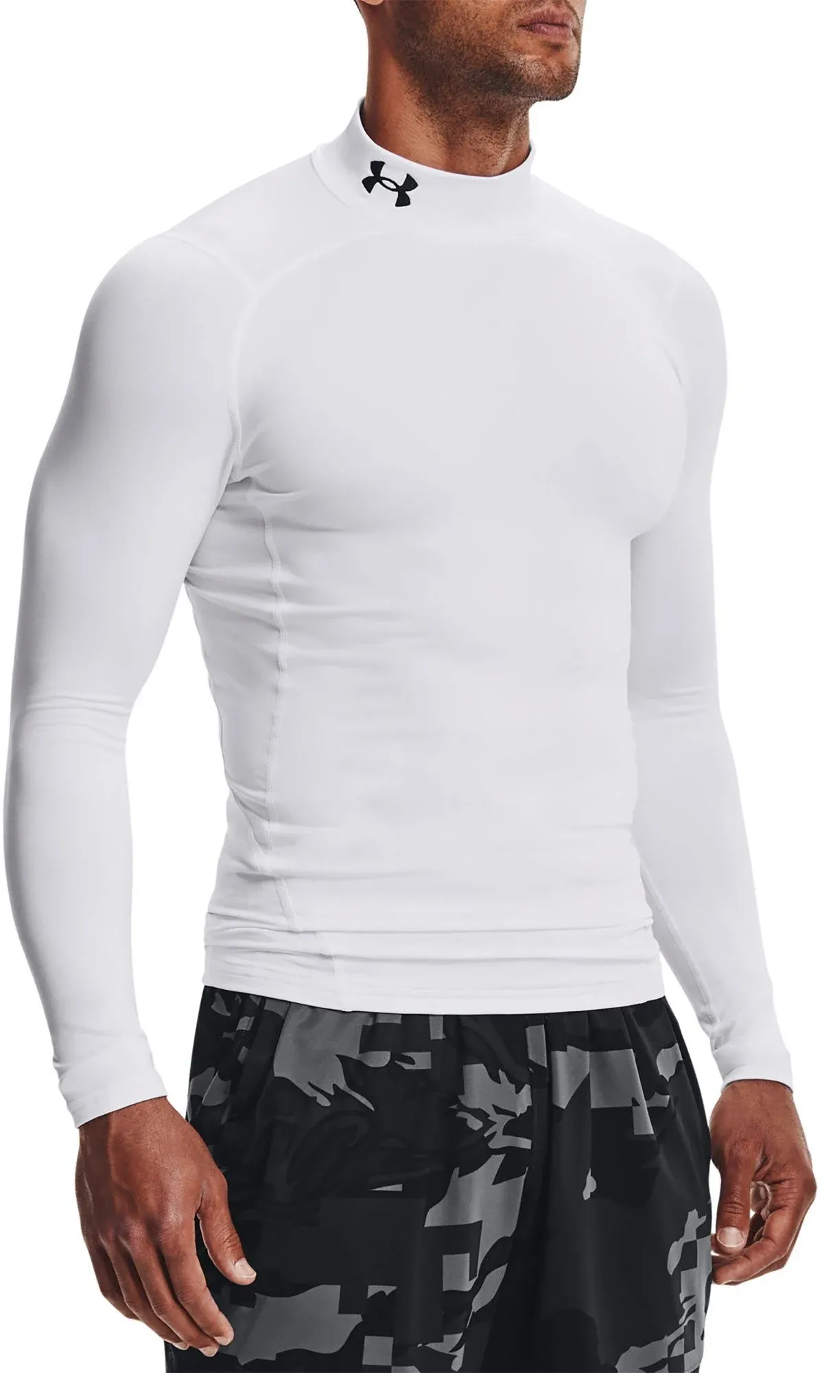 Under Armour Men's ColdGear Armour Compression Mock White L