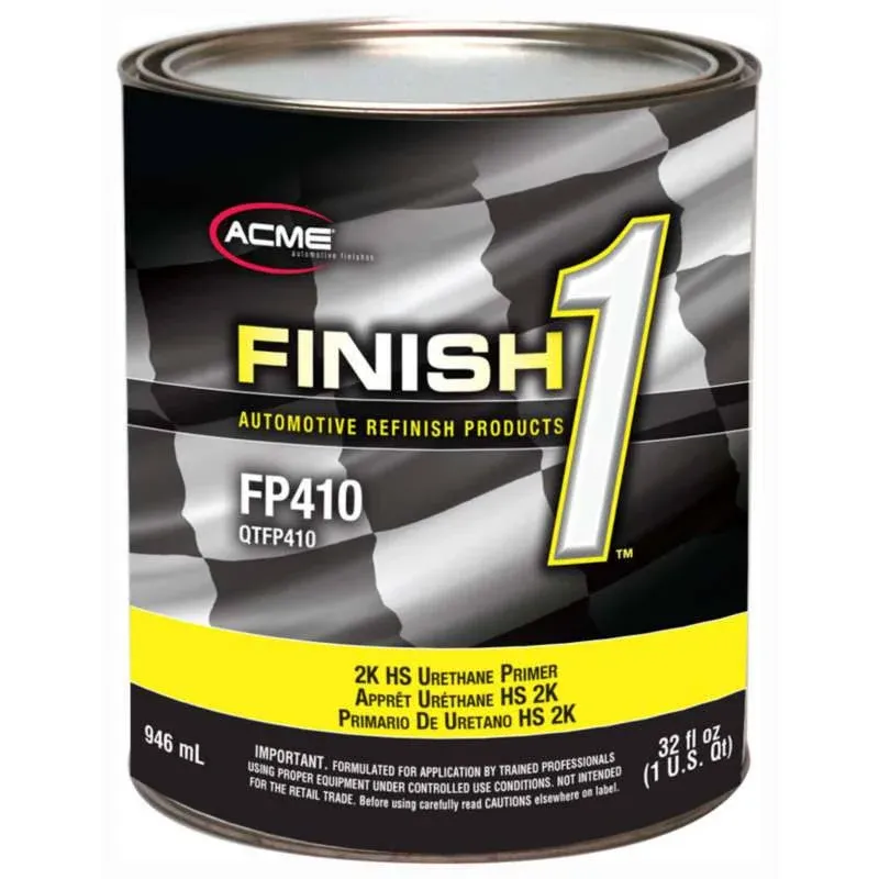 Finish 1 FP410 4:1 Gray High Build 2K Urethane Primer, 1 qt