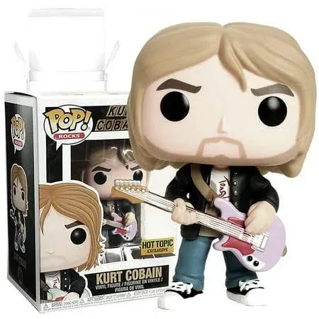 Nirvana Funko Pop Rocks Kurt Cobain MTV Loud Live Figure Hot-Topic 66 Nonperfect