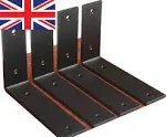 4 Pack - L12&#034; x H 8&#034; x W 1.5&#034;, 5mm Thick Rustic Shelf  Assorted Styles , Sizes 