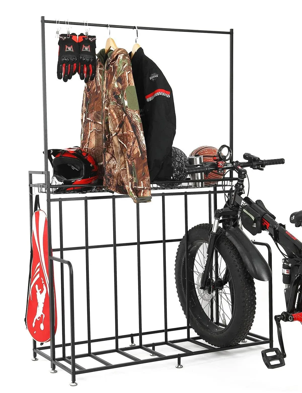 4-Bike Rack Stand for Fat Tire/Road/Kid Bikes