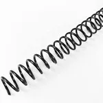 Plastic Spiral Binding Coils 100 Pack, Coil Binding 8mm(5/16") 40 Sheet Capacity, 4:1 Pitch Black Binding Spirals for Students and Coworker