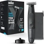 Braun Series XT5 – Beard Trimmer, Shaver and Electric Razor for Men, Body Grooming Kit for Manscaping, Durable One Blade, One Tool for Stubble, Hair, Groin, Underarms, XT5100