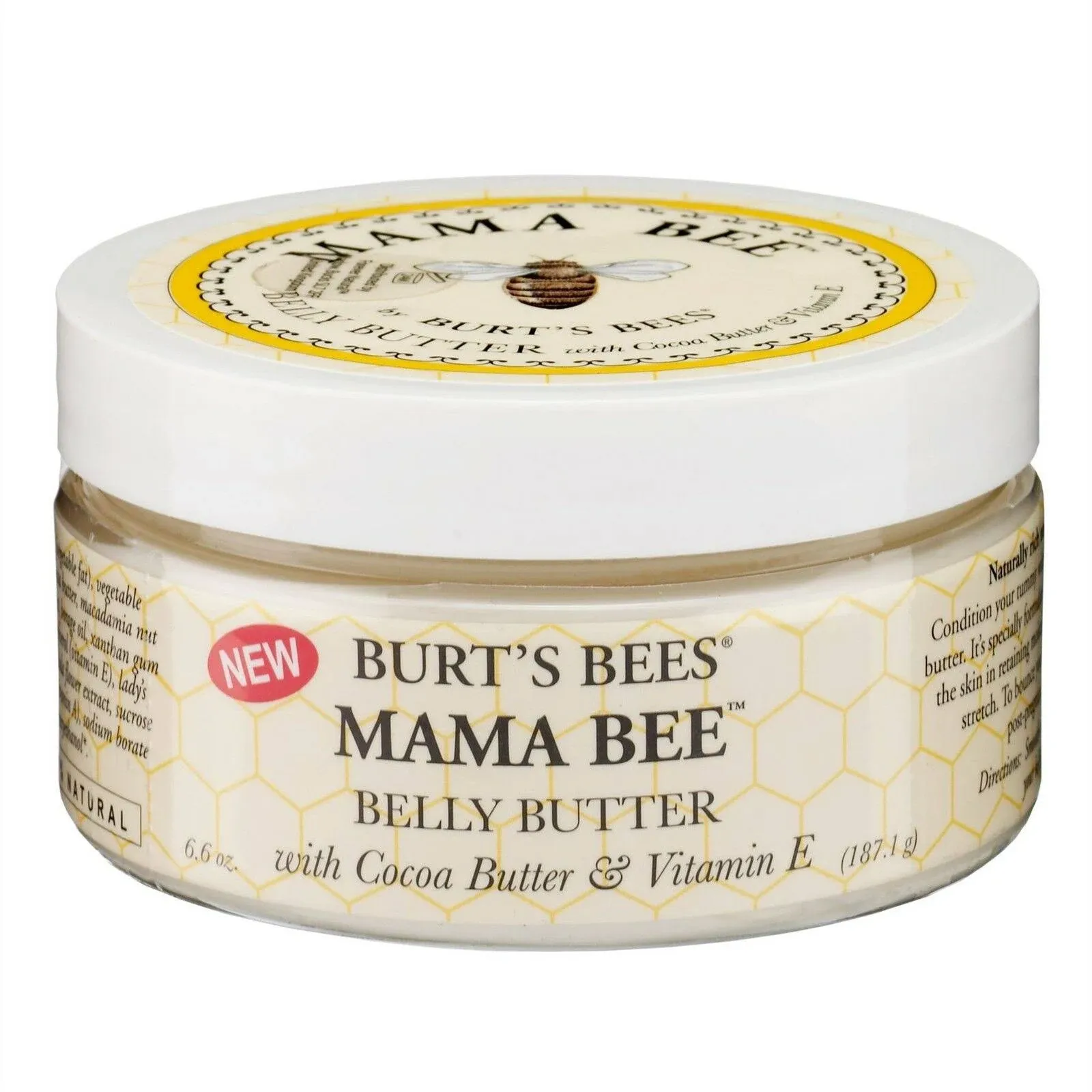 Burt&#039;s Bees Mama Bee, Belly Butter, with Shea Butter &amp; Vitamin E, 6.5 Oz