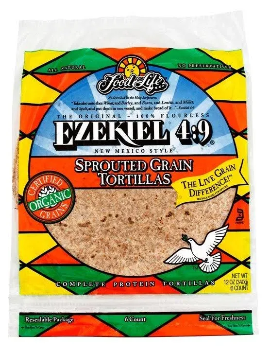 Food For Life Ezekiel 4:9 Tortillas, Sprouted Grain