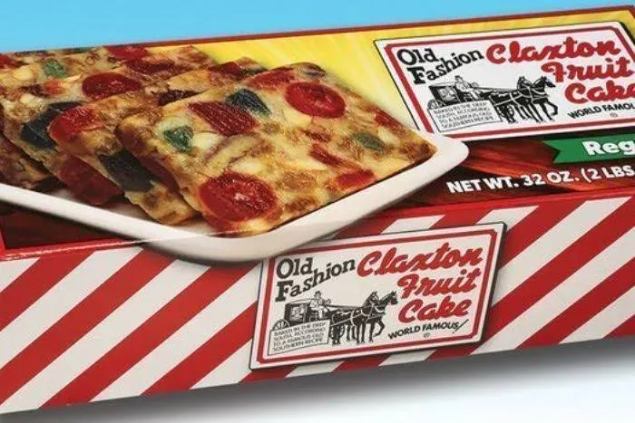 Claxton Fruit Cake - 2 Lb. Regular - Solid Loaf