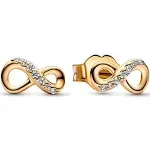 Authentic Sparkling Infinity Stud Earrings 268820C01