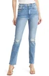 Easy Slim Distressed Straight Leg Jeans In Chamberlain