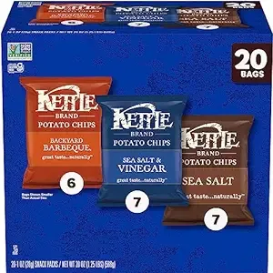 Kettle Brand Potato Chips Variety Pack, 1 Oz, 20 Ct