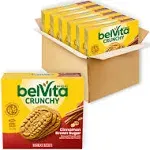 Belvita Cinnamon Brown Sugar Breakfast Biscuits, 30 Total Packs, 6 Boxes (4 Biscuits per Pack)