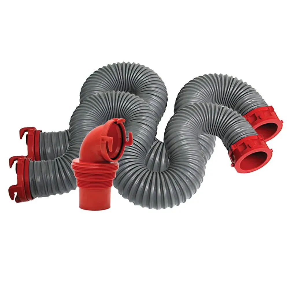 Valterra Viper RV Sewer Hose Kit, Gray, 15'