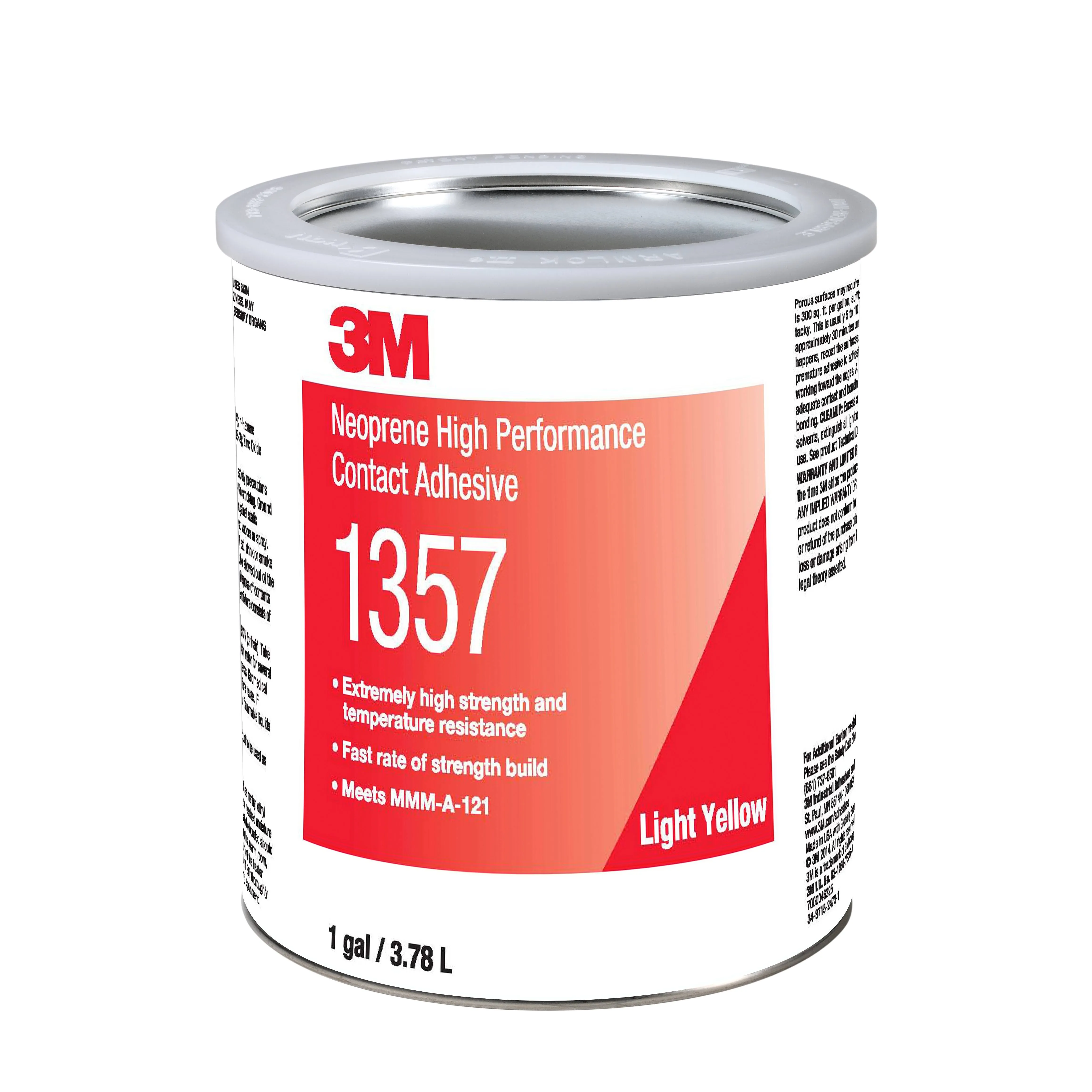 3M 1357 Neoprene High Performance Contact Adhesive Gray 1 PT Can