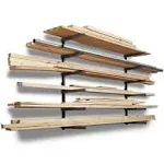 Bora 6-Level Lumber Storage Rack Black & Gray PBR-006B