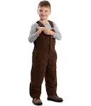 Berne Youth Medium Bark Washed Insulated Bib Overall