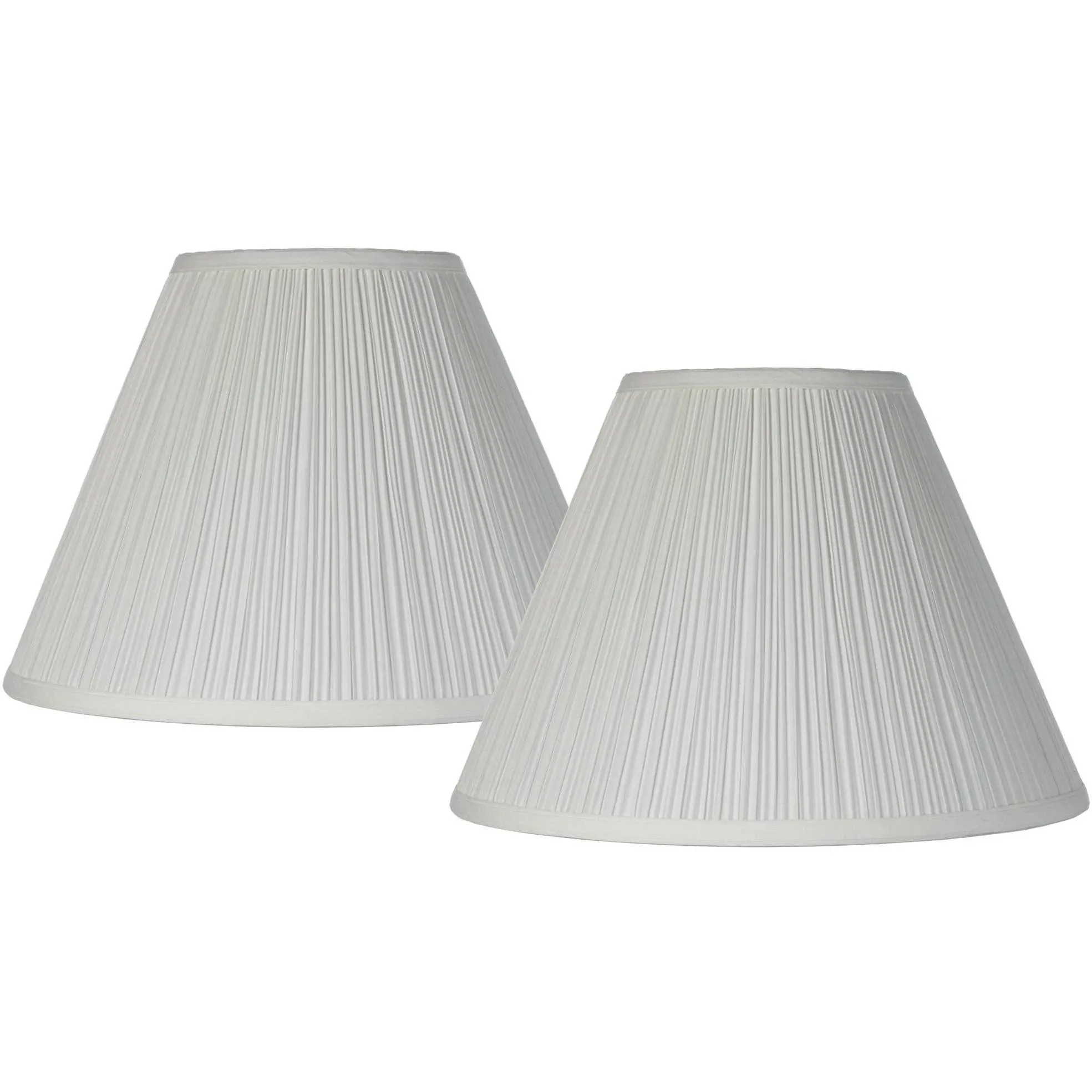 Brentwood Antique White Pleated Lamp Shade Set of 2