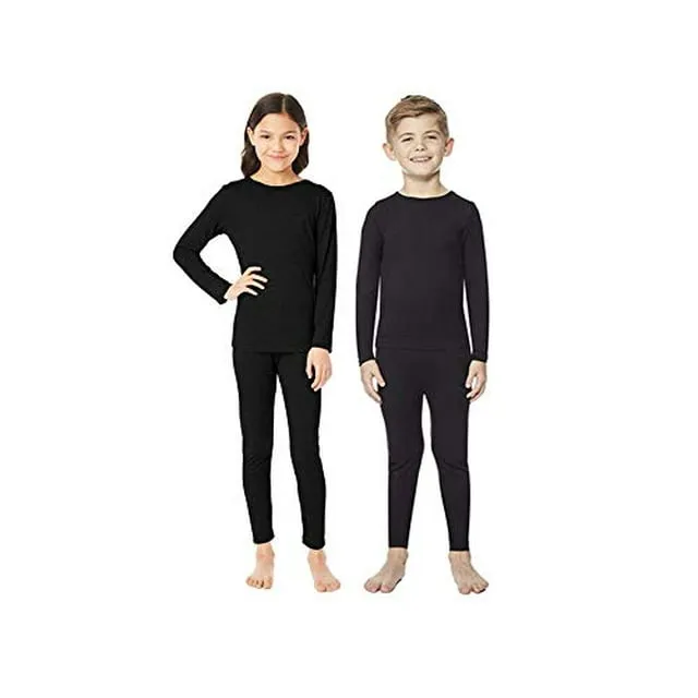 32 Degrees Heat Kids Long Sleeve Crew Neck &amp; Legging Set Black