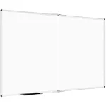 VIZ-PRO Large Dry Erase Board/Magnetic Foldable Whiteboard, 72 X 40 Inches