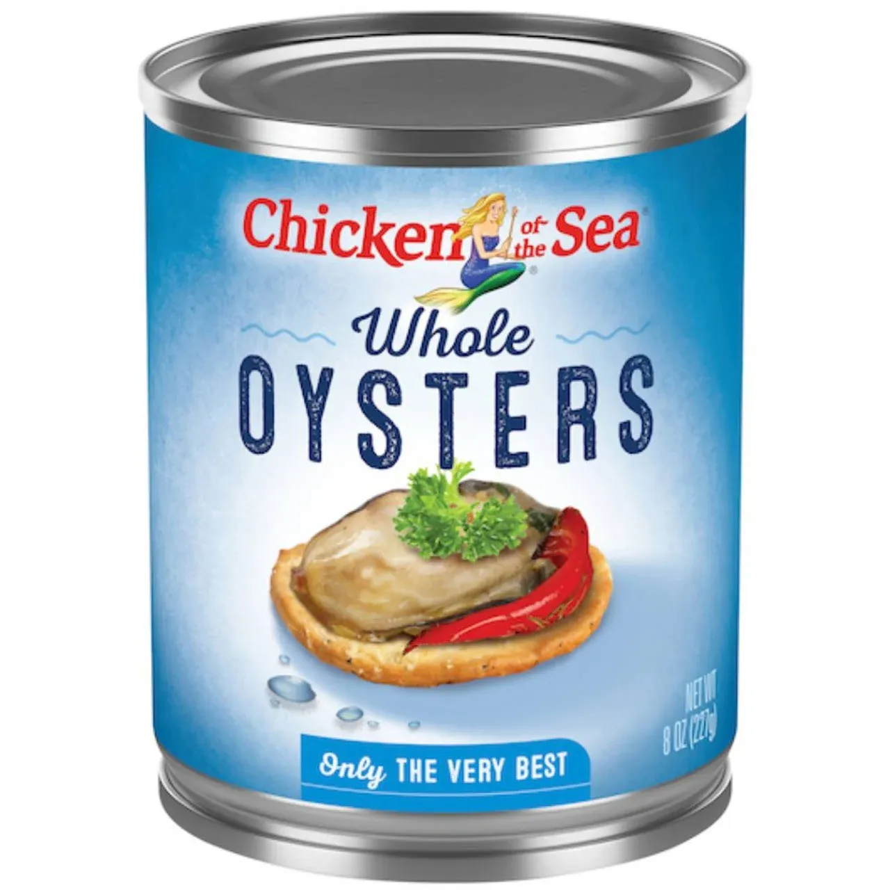 Chicken of The Sea Whole Oysters, 8 oz, 12/Case