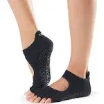 Toesox Grip Half Toe Bellarina - Black - Socks