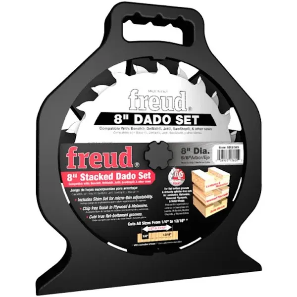 Freud SD208S 8 in. Pro Dado Set