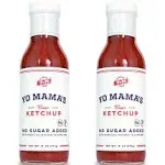 Yo Mama's Foods Keto Classic Ketchup – Pack of (2) - Zero Calorie, No Sugar Added, Low Carb, Vegan, Gluten Free, Paleo Friendly, and Made with Whole Non-GMO Tomatoes!