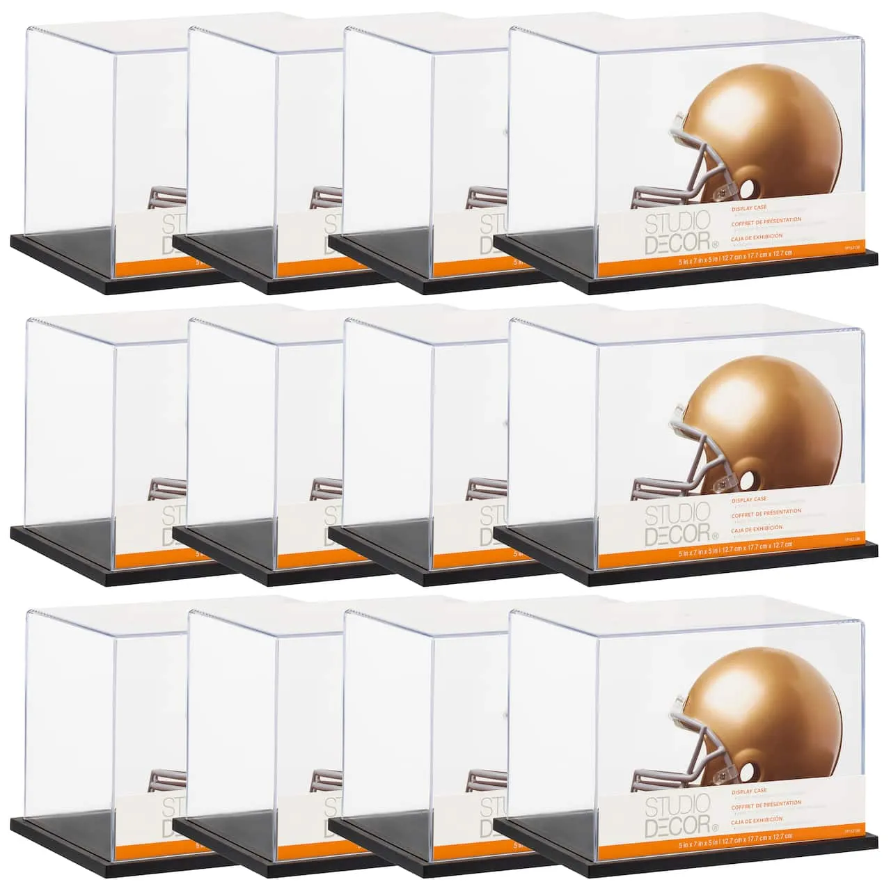 12 Pack: Mini Helmet Display Case by Studio Décor®