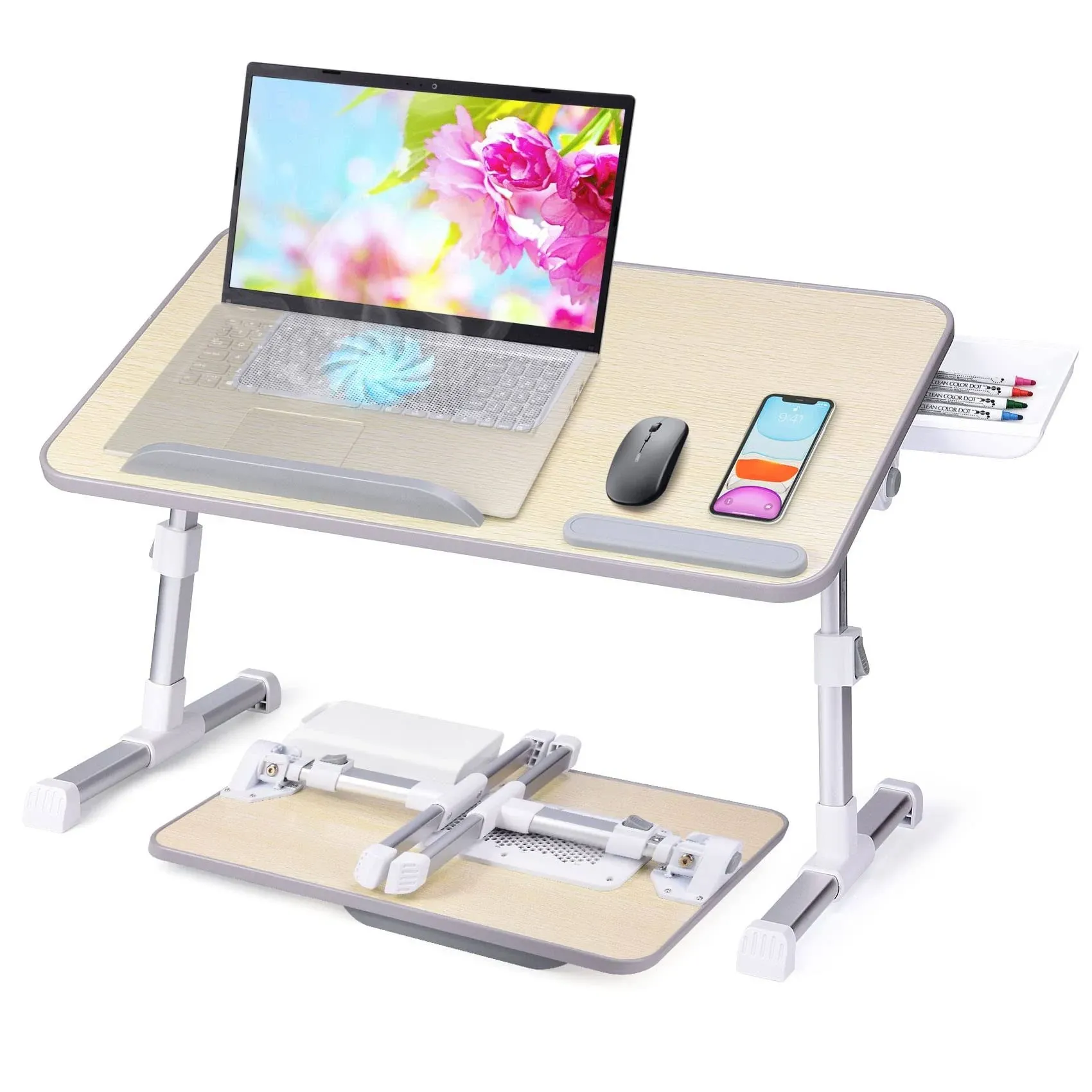 Slendor Laptop Desk Adjustable Laptop Stand Foldable  Assorted Sizes , Colors 