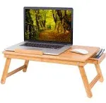 BirdRock Home Bamboo Laptop Bed Lap Tray - Natural