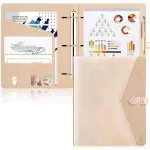 Toplive 3 Ring Binder Organizer Business Portfolio Folder