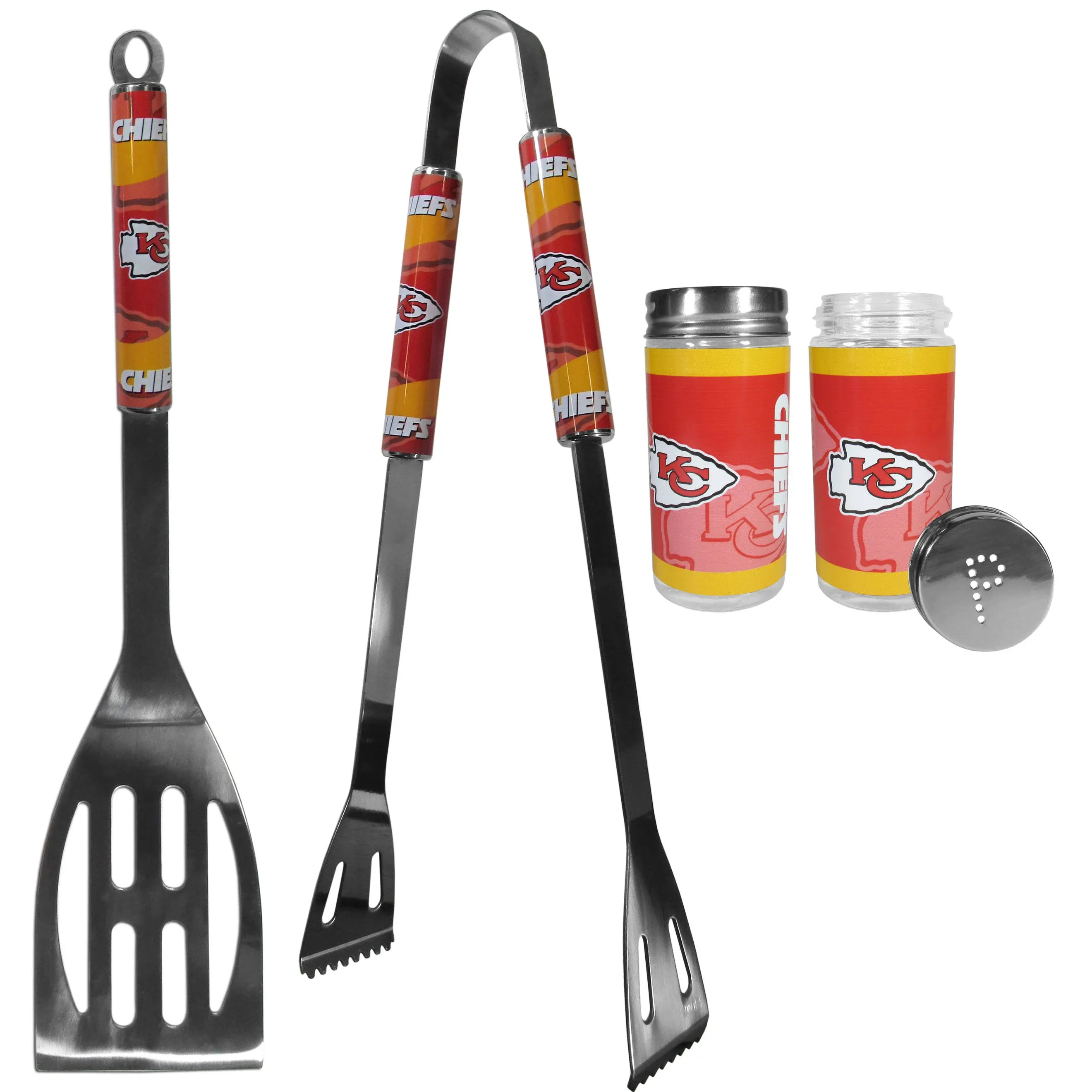 Kansas City Chiefs 2pc BBQ Set with Tailgate Salt &amp; Pepper Shakers