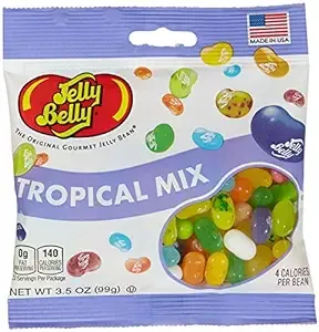 Jelly Belly 66115-XCP12 Jelly Beans Tropical Mix 3.5 oz - pack of 12