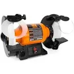 WEN Bench Grinder 8 in 3 Amp Motor 1750 rpm Slow Speed Eye Shields Power Tool