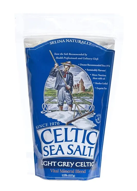 Celtic Sea Salt Light Grey, 8 Oz