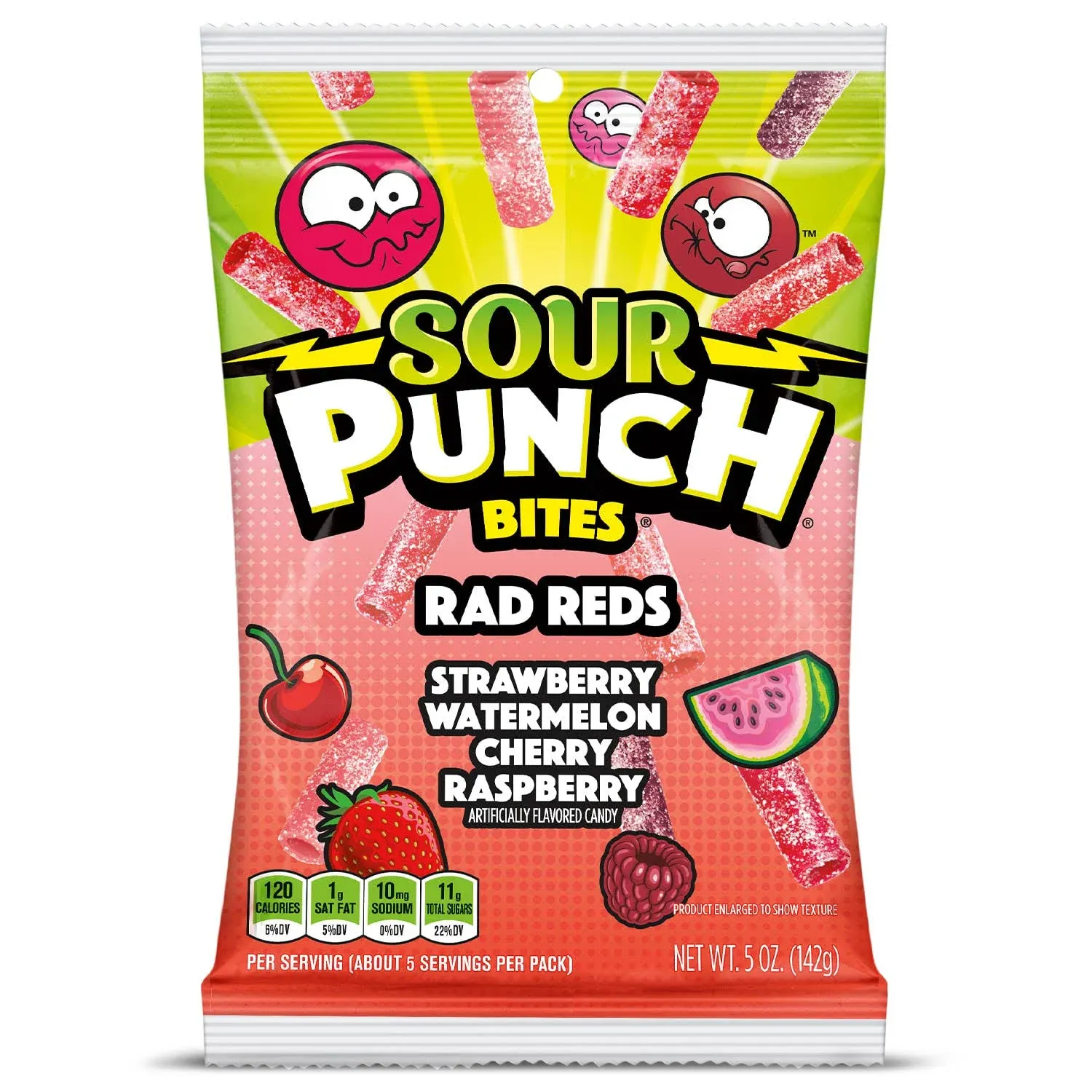 Sour Punch Bites Rad Reds