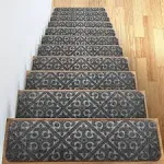 Carpet Stair Treads Set of 13 Non Slip/Skid Rubber Runner Mats or Rug Tread