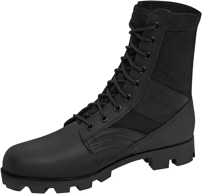 Rothco Jungle Boots - 8 Inch Regular Black 9