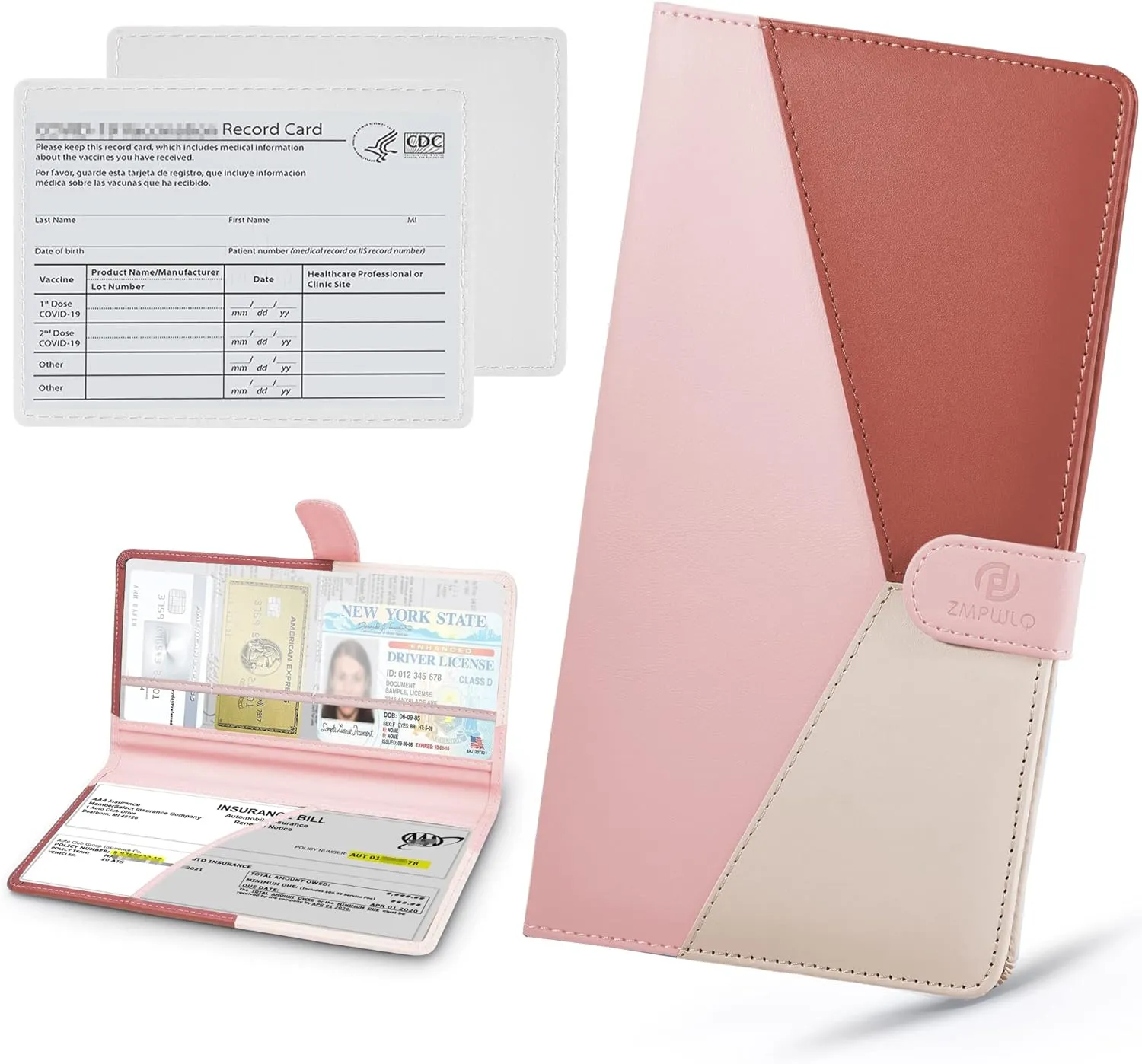 Car-Registration-and-Insurance-Holder,Car-Registration-Holder Leather Insurance ...