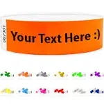 Custom 3/4" Tyvek Wristbands for Events - Bracelets Printed with Your Text