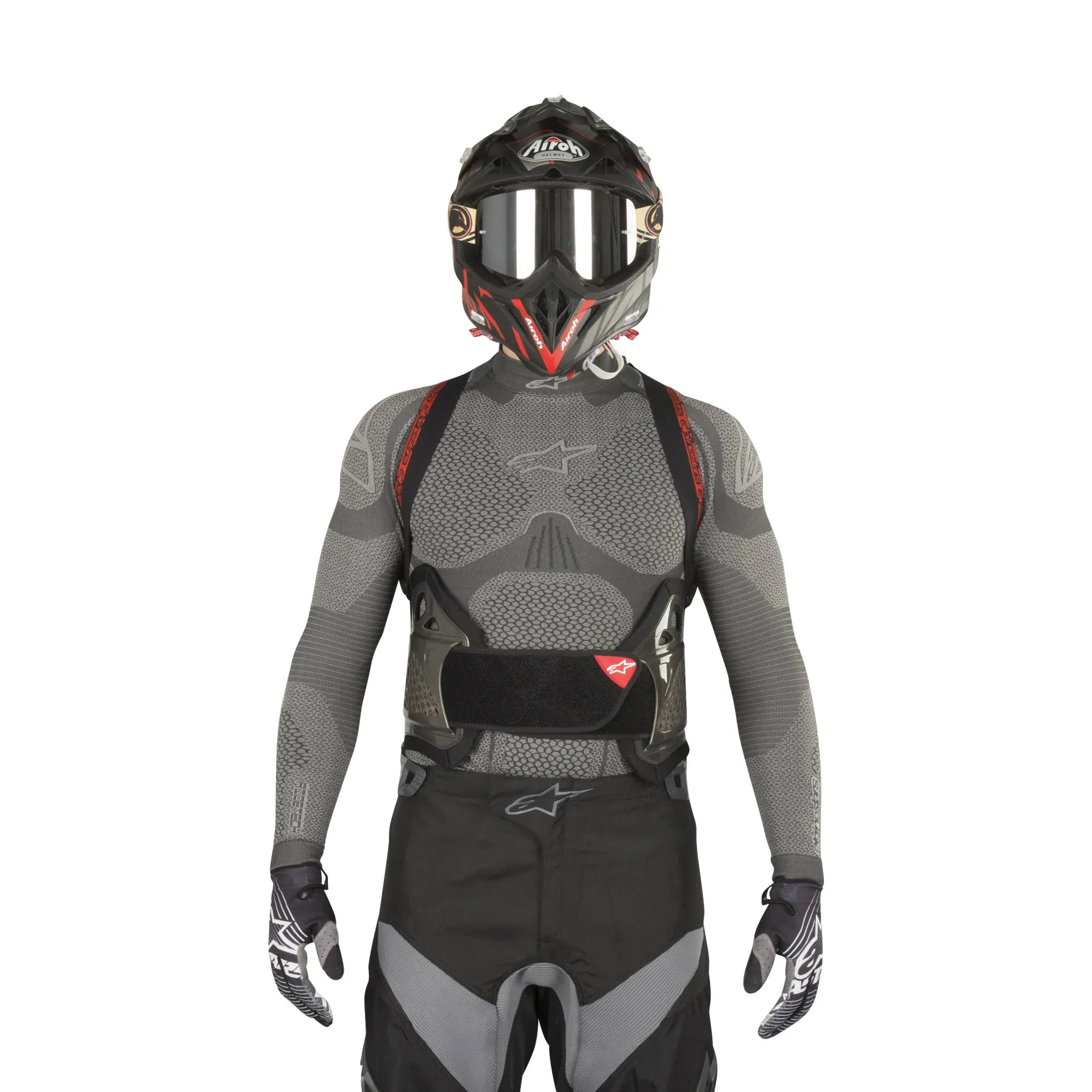 Alpinestars Nucleon KR-3 Back Protector - Black/Red - Large