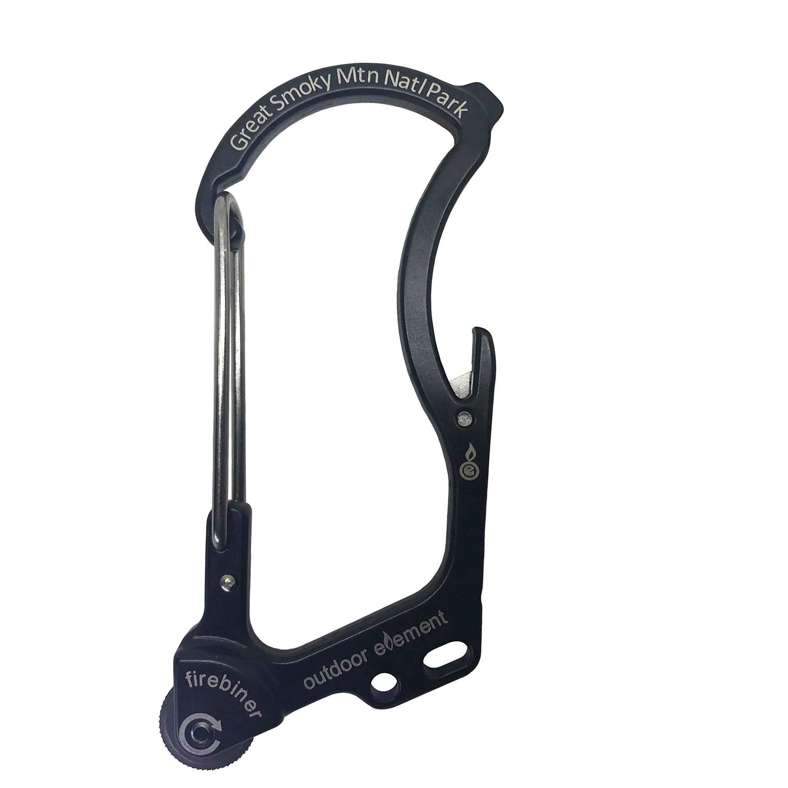 Outdoor Element F1GSBLK Firebiner Survival Carabiner