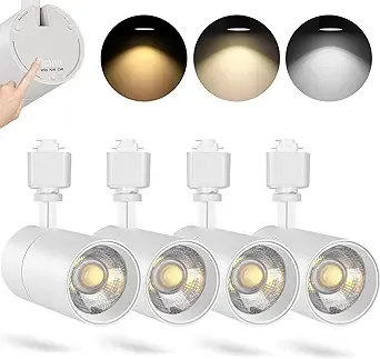 Generic VANoopee 3-Color 20W H Track Lighting Heads Dimmable No Flicker Bright ...