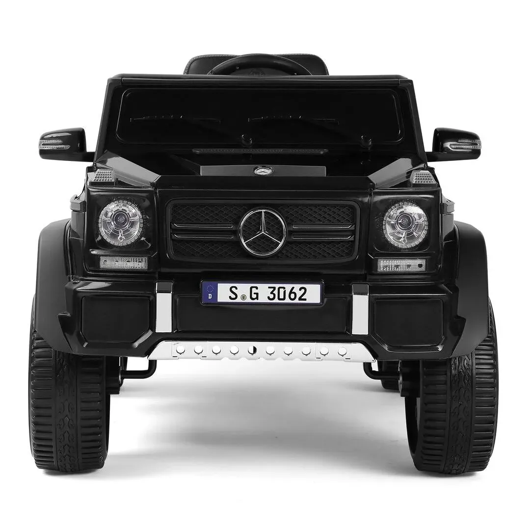 JOYLDIAS Kids Ride On Cars, Licensed Mercedes-Benz Maybach G650S, 12V7AH Battery Powered Toy Electric Car for Kids with 2.4GHz Remote Control, 2 Motors, 3 Speeds, Lock, Music, Horn, LED Lights, Black