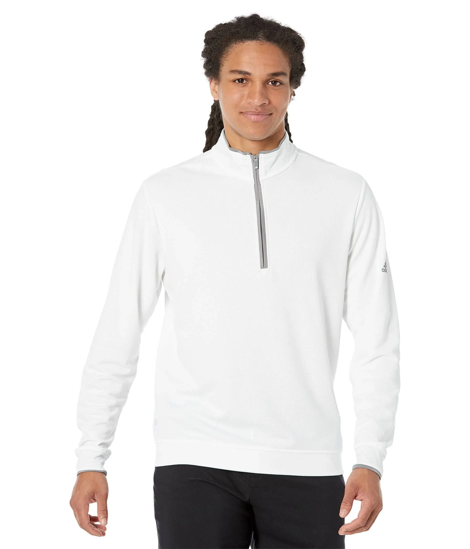 adidas Men's Elevated Quarter Zip Golf Pullover