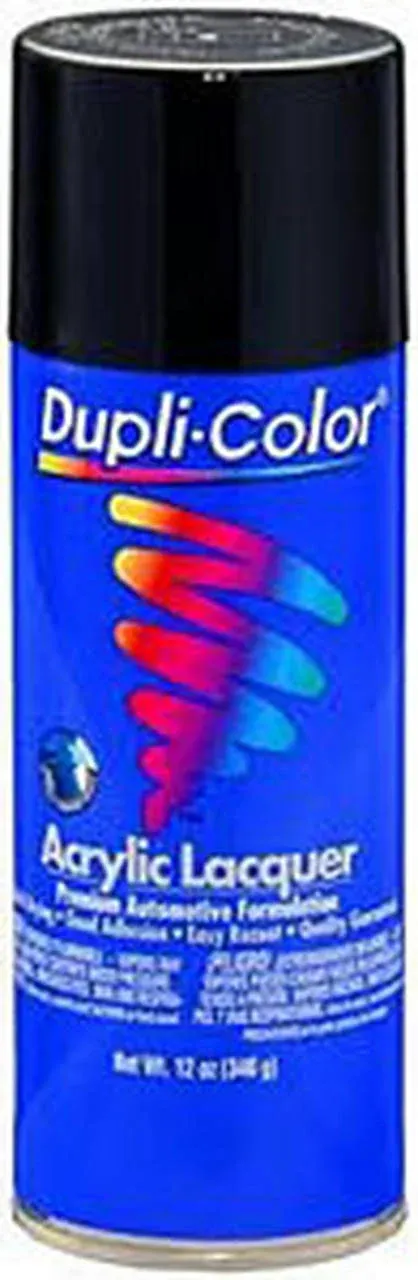 Dupli-Color DAL1607 Premium Lacquer; Flat Black; 12 oz. Aerosol